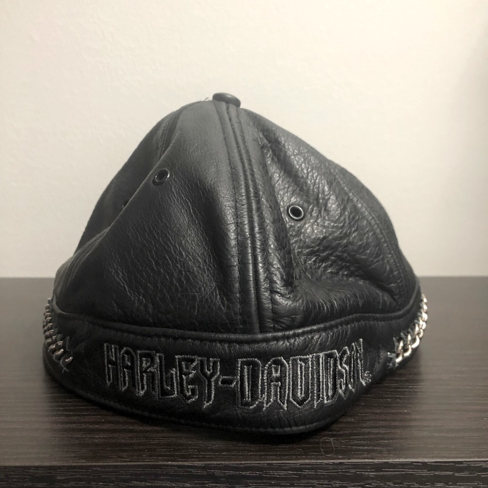 Harley Davidson Leather Cap